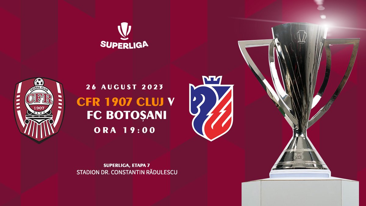 CFR 1907 Cluj - FC Botosani - 26 aug 2023