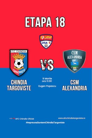 Bilete la  AFC Chindia Targoviste - CSM Alexandria