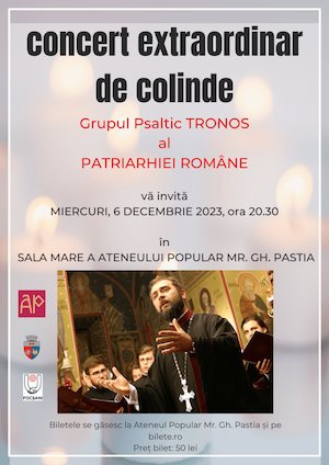 Bilete la  Grupul Psaltic TRONOS - Concert de Craciun