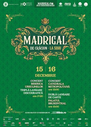 Bilete la Concert de colinde „MADRIGAL DE CRĂCIUN, LA SIBIU”