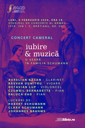 Bilete la  IUBIRE & MUZICĂ: O seară în familia Schumann