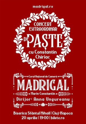 Bilete la  Madrigal – Concert Extraordinar de Paște la Cluj