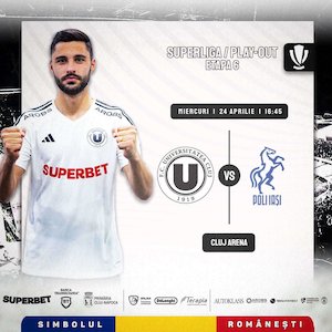 FC Universitatea Cluj - Politehnica Iasi - Play-out - Etapa 6