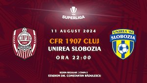 Bilete la  CFR 1907 CLUJ - UNIREA SLOBOZIA