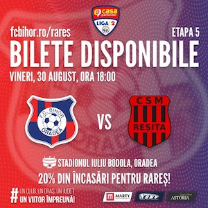 Bilete la  FC Bihor Oradea - FC Arges