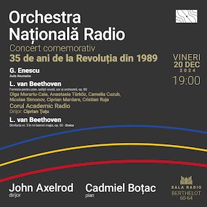 Bilete la Enescu – Beethoven – C.Boțac, J. Axelrod, ONR