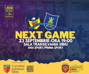 Bilete la  BC CSU Sibiu - CSM Corona Brașov