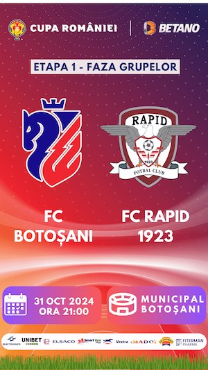 Bilete la  FC Botosani - FC Rapid 1923 - Cupa Romaniei