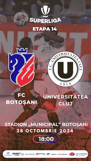 Bilete la  FC Botosani - FC Universitatea Cluj