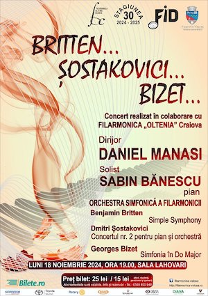 Bilete la  Britten ... Sostakovici ... Bizet ...