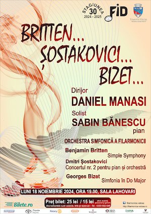 Bilete la  Britten ... Sostakovici ... Bizet ...