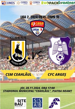 Bilete la  CSM Ceahlaul Piatra Neamt - CSC FC Arges