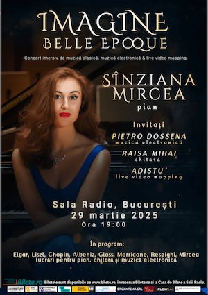 Sinziana Mircea - concert de pian si muzica electronica Imagine Belle Epoque