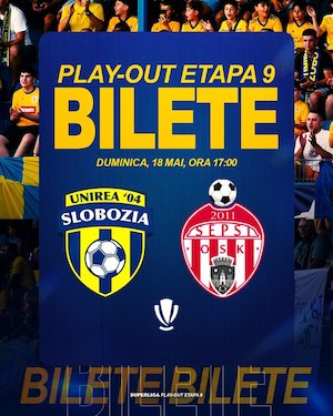 Bilete la Unirea Slobozia - Sepsi OSK