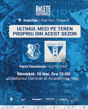 Bilete la  Farul Constanta - UTA Arad