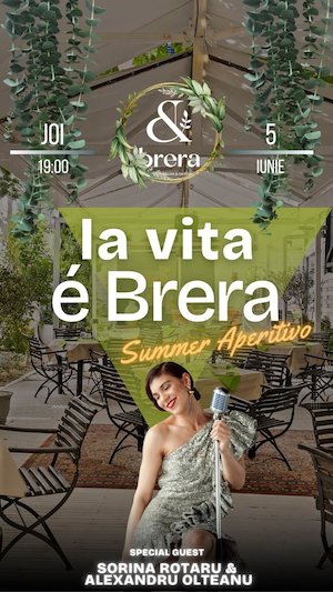 bilete Sorina Rotaru & Alexandru Olteanu • La Vita e Brera • Summer Aperitivo