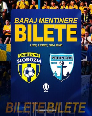 Bilete la Unirea Slobozia - FC Voluntari