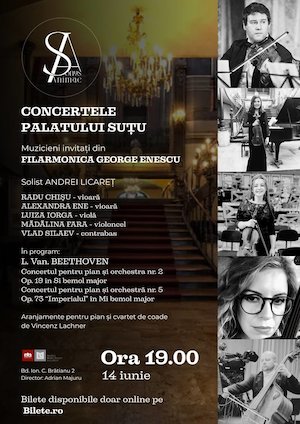 Bilete la  Stagiunea Muzicala - Concertele Palatului Sutu