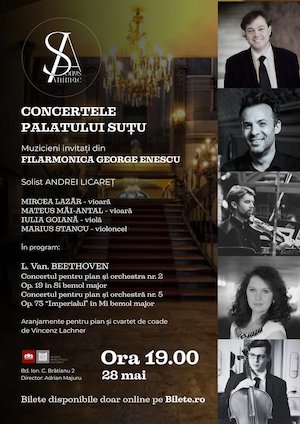 Bilete la Stagiunea Muzicala - Concertele Palatului Sutu