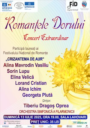 Bilete la Romantele Dorului - Concert extraordinar