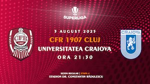 Bilete la CFR 1907 CLUJ - Universitatea Craiova