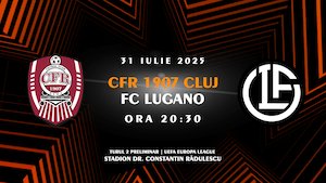 Bilete la CFR 1907 Cluj - FC Lugano