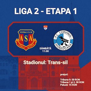Bilete la AFC ASA Targu Mures - FC Corvinul Hunedoara 1921