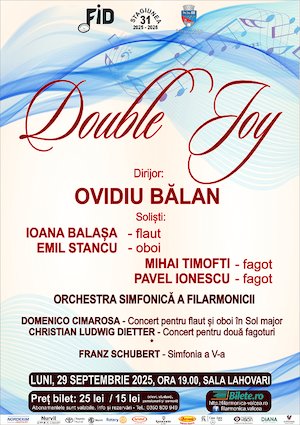 Bilete la Double Joy - Filarmonica Ramnicu Valcea