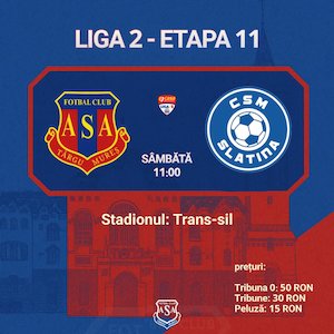 Bilete la ASA Targu Mures - CSM Slatina