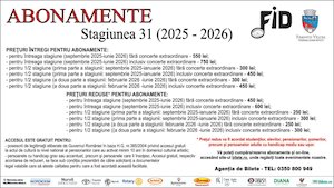 Abonamente Filarmonica Ramnicu Valcea