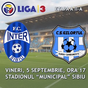 Bilete la Inter Sibiu - CS Gilortul Targu Carbunesti