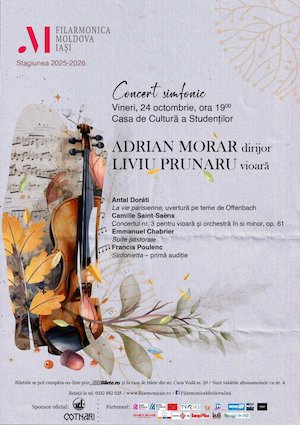 Bilete la Concert simfonic - Filarmonica Moldova Iasi