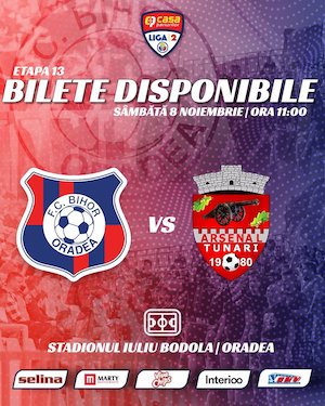 Bilete la FC Bihor Oradea - CS Tunari