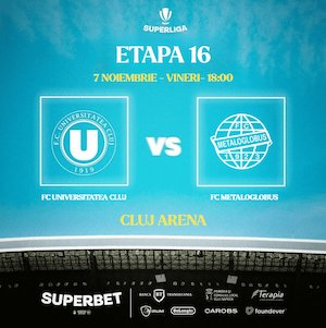 Bilete la FC Universitatea Cluj - FC Metaloglobus Bucuresti