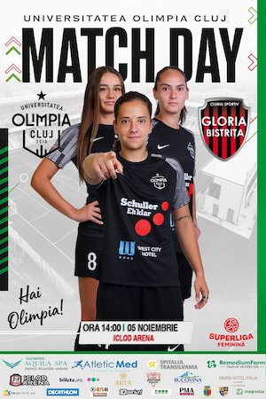 Bilete la U Olimpia Cluj vs Gloria Bistrita