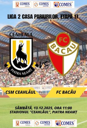 Bilete la ACSM Ceahlaul Piatra Neamt - ACS FC Bacau
