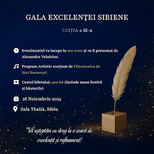 Bilete la Gala Excelentei Sibiene