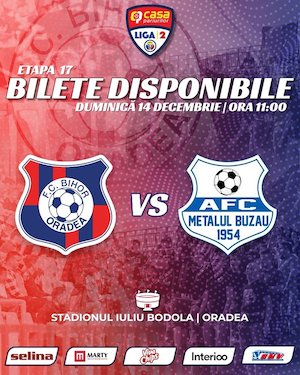 Bilete la FC Bihor Oradea - AFC Metalul Buzau