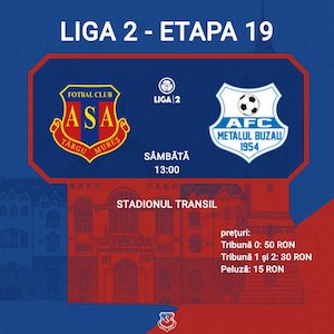 Bilete la ASA Targu Mures - AFC Metalul Buzau
