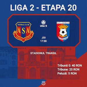Bilete la ASA Targu Mures - AFC Chindia Targoviste