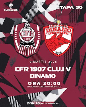 Bilete la CFR 1907 Cluj - Dinamo Bucuresti