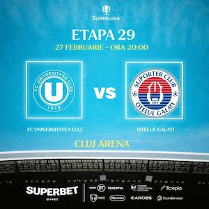 Superliga - Etapa 29 - FC Universitatea Cluj vs Otelul Galati