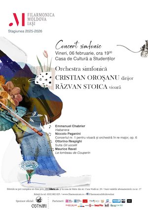 Concert simfonic – Chabrier, Paganini, Respighi, Ravel