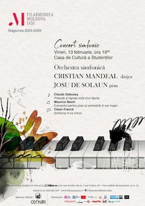 Concert simfonic – Debussy, Ravel, Franck