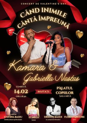 Bilete la Kamara & Gabriella Nastas - Când inimile cântă împreună, stand-up comedy & more