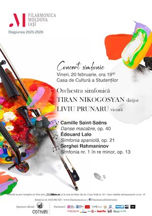 Concert simfonic – Saint-Saëns, Lalo, Rahmaninov
