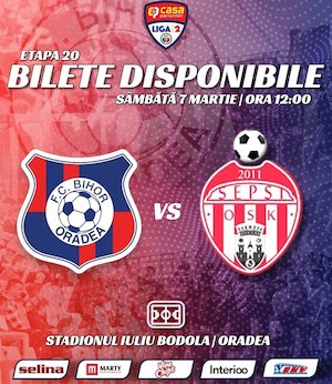 Bilete la FC Bihor Oradea vs Sepsi OSK