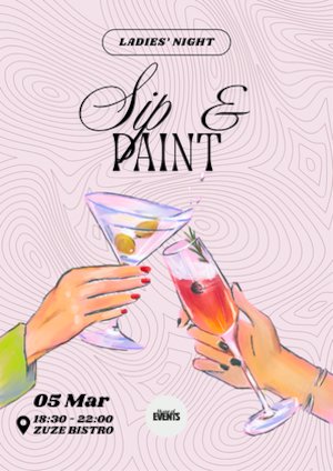 Bilete la Sip & Paint - Ladies' Night