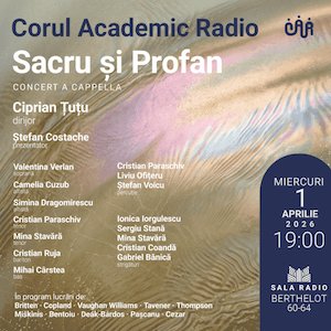 Sacru si profan  - concert coral a cappella