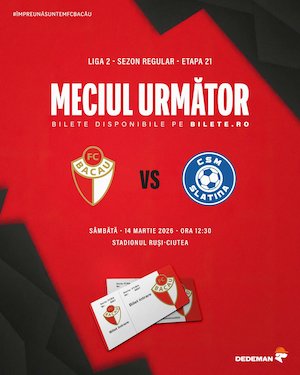 FC Bacau vs CSM Slatina